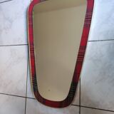 Asymmetrical mirror free form vintage mirror 50-60s, 40x60 cm