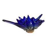 Grande coupe bleu cobaltcentre de table