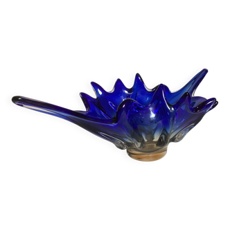 Grande coupe bleu cobaltcentre de table