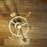 Door-parpluie art deco décor of arrows in wrought iron