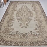 Vintage Wool Oushak Turkish Rug sku 2200