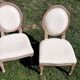 Paire de chaises médaillon enfant