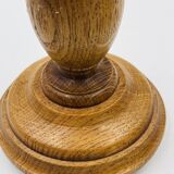 Pair of wooden candle holders