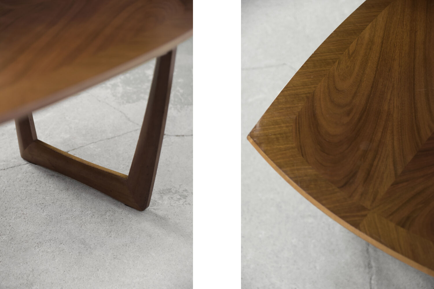 German walnut coffee table from Kondor Möbel, 1960