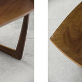 German walnut coffee table from Kondor Möbel, 1960