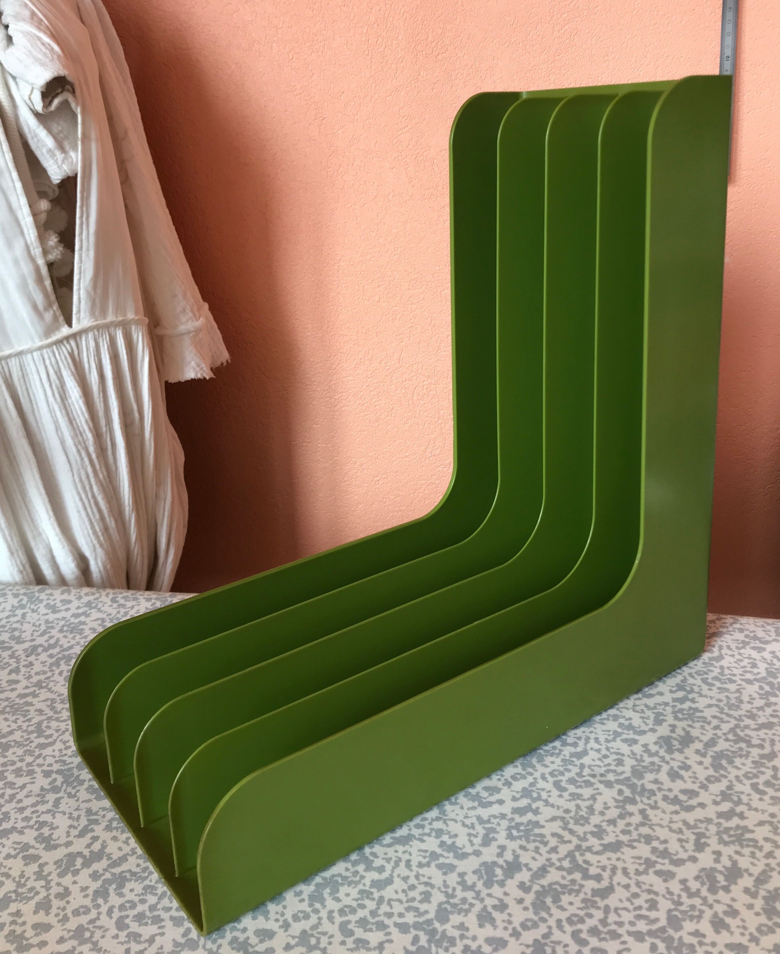 Vinyl support storage 70s Discofoon olive green