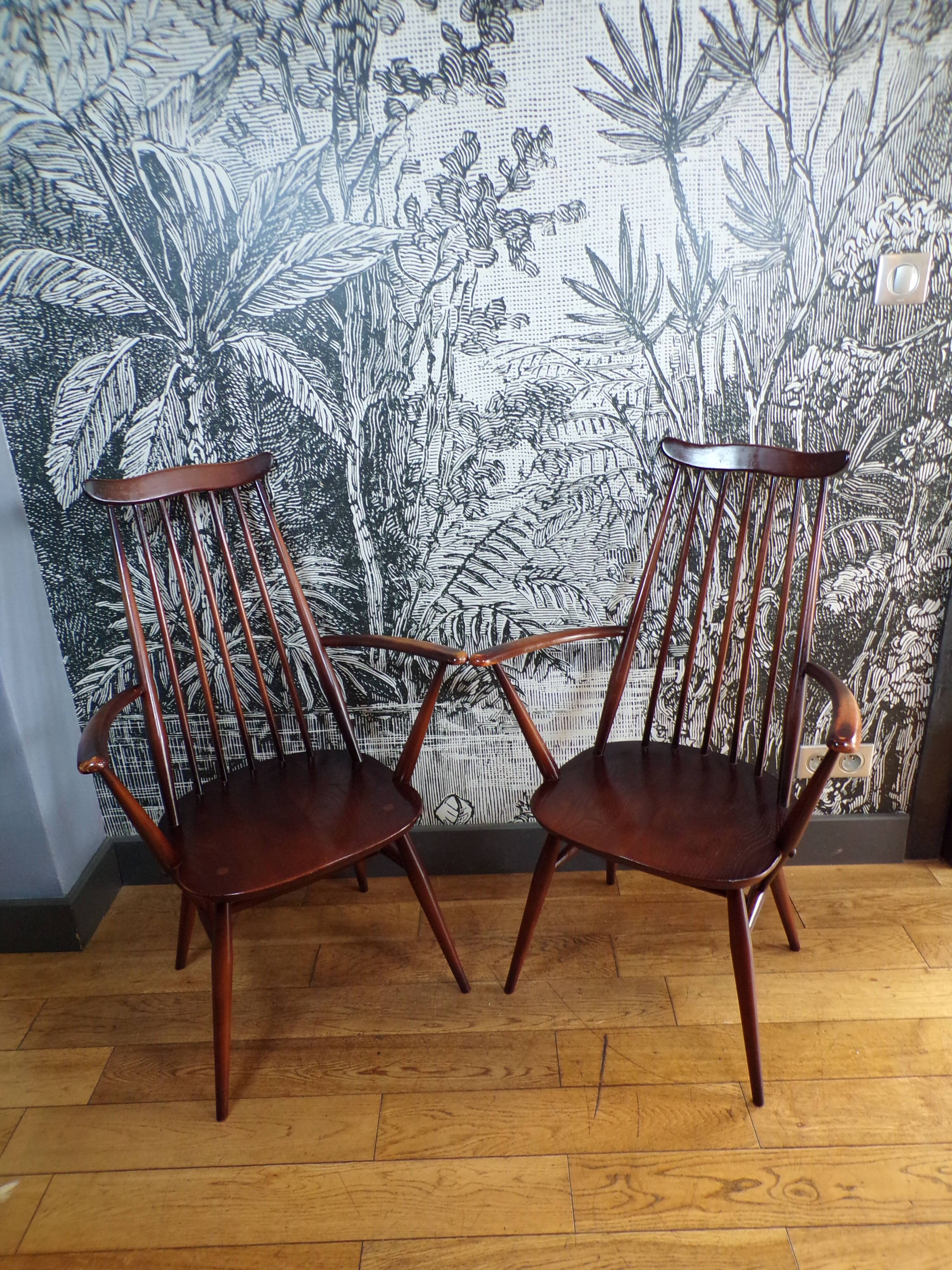Pair of Ercol Goldsmith armchairs