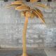 Pencil Reed rattan bamboo coconut palm tree floor lamp, Mario Lopez Torres, 1970s
