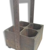Casier à bouteilles en bois