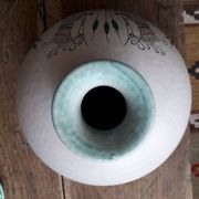Vase rond en céramique italienne