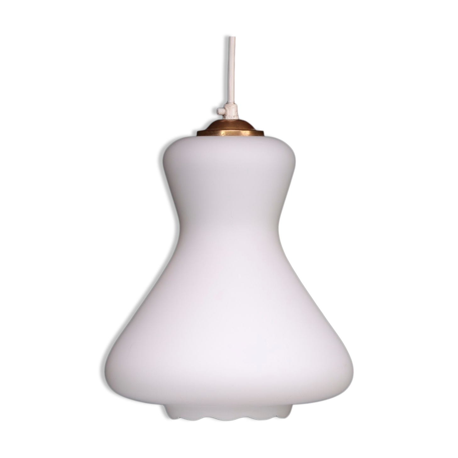 Danish MidCentury Tulip Lamp with Opal Glass 60s