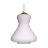 Lampe tulipe danoise du milieu du siècle avec verre opale des années 60