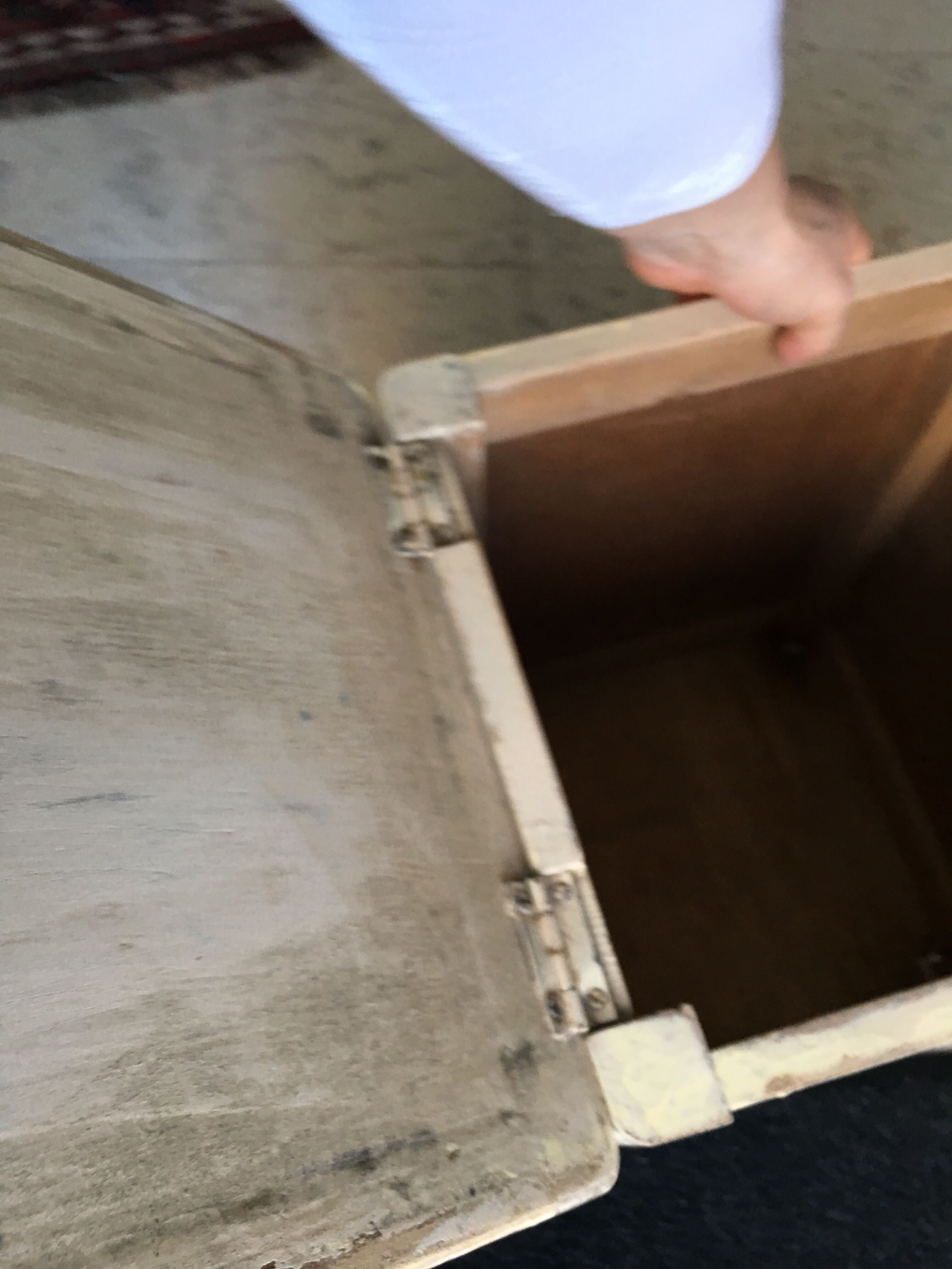 Old white hasselberger stool