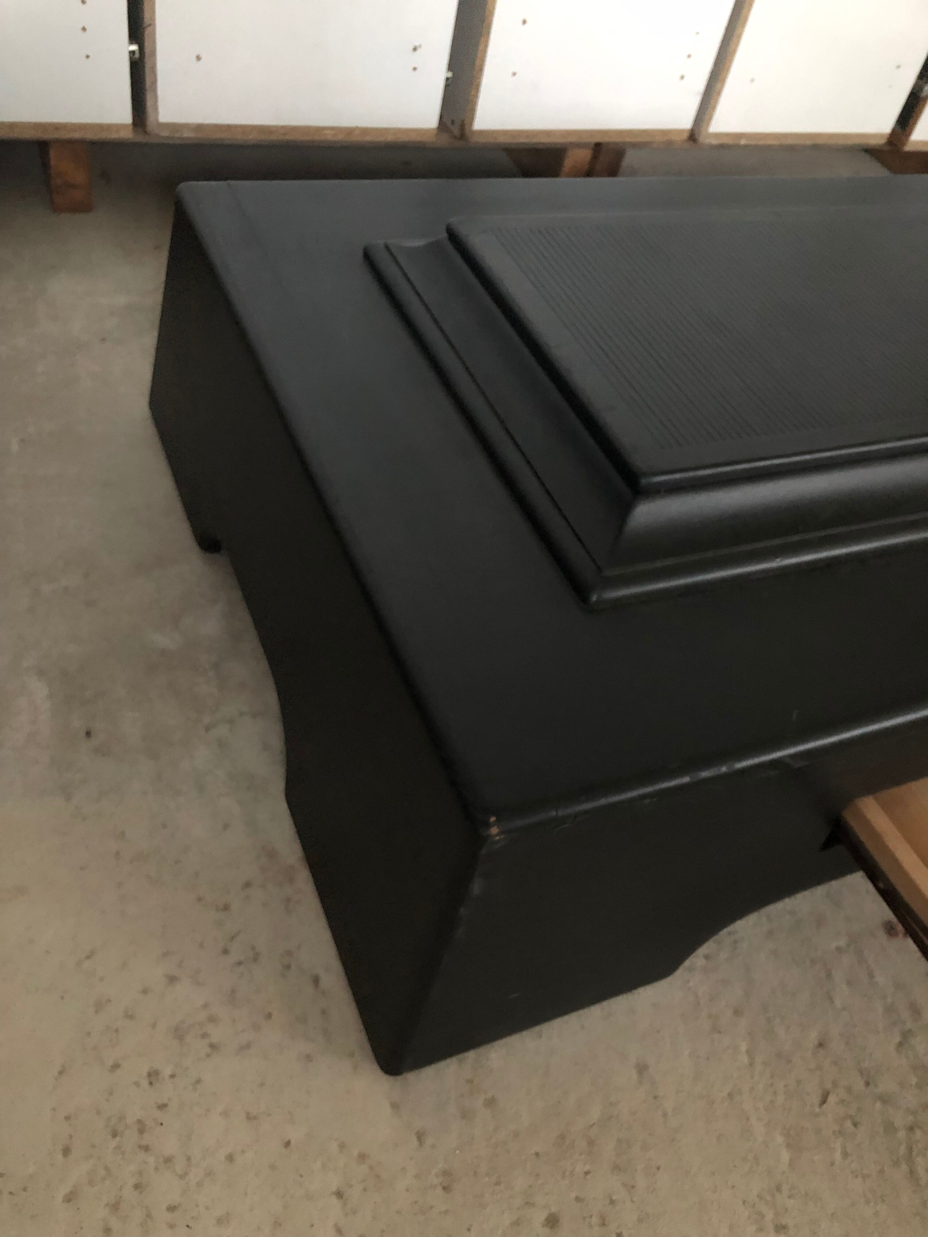 Japanese coffee table "teppanyaki" black