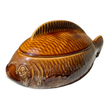 Ceramic fish tureen from sarreguemines