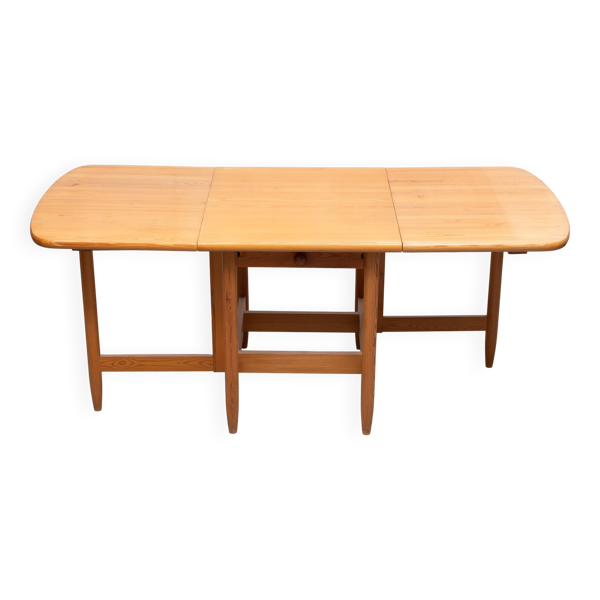 Table à manger extensible en pin massif Eero Aarnio Laukaan Puu 1970