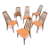 Suite de 6 chaises par Niels Koefoed, 1960