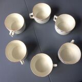 6 old bowls with old ceramic bowls