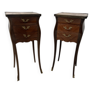 Paire de petites commodes - dessus