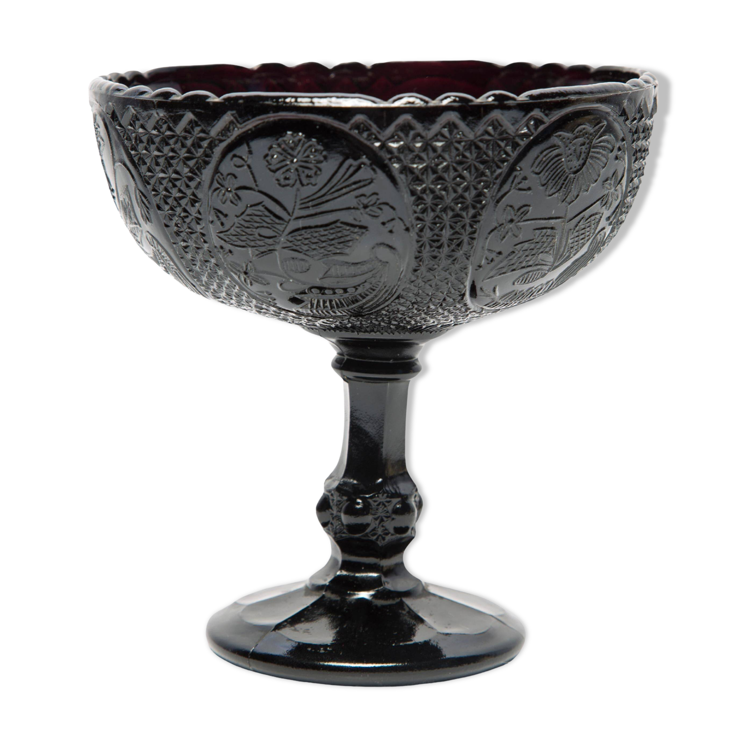Vintage black decorative plate, Italy, 1960s