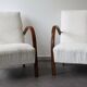 Pair of armchairs by Jindřich Halabala, circa 1930, Czechoslovakia.