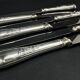Set of 6 Christofle Marly model table knives – silver-plated – 24.5 cm