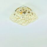 Mid-Century Amber Bubble Glass Wall Lights by H.Tynell for Limburg, 1970s