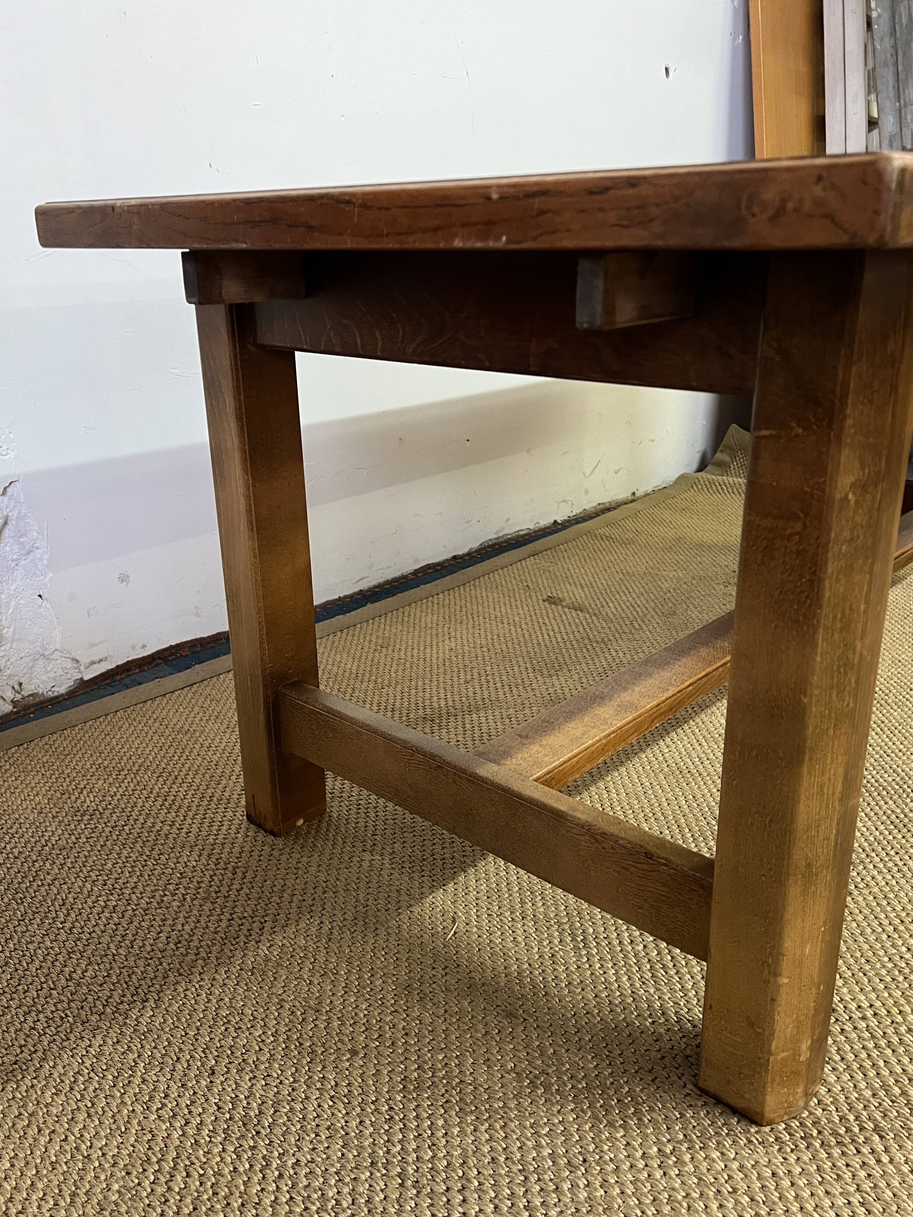 Vintage wooden farmhouse table