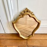 Golden mirror baroque style 35x28 cm