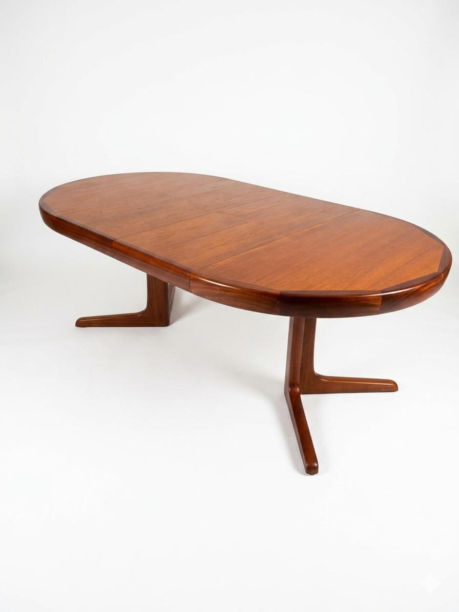 Baumann extendable table in teak from the 1960s.