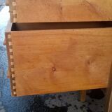 Minister's desk in solid raw oak from the 1930s