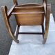 Antique rocking chair in solid oak - beautiful patina - traditional craftsmanship