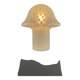 Large XL mushroom table lamp in white glass by Peill and Putzler 1970