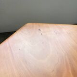 Flower coffee table set with elm tripod stools