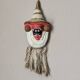 Tibetan papier-mâché mask, handmade, wall decoration