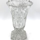 Midcentury Crystal Vase, Poland, 1960