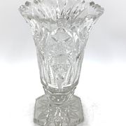 Midcentury Crystal Vase, Poland, 1960