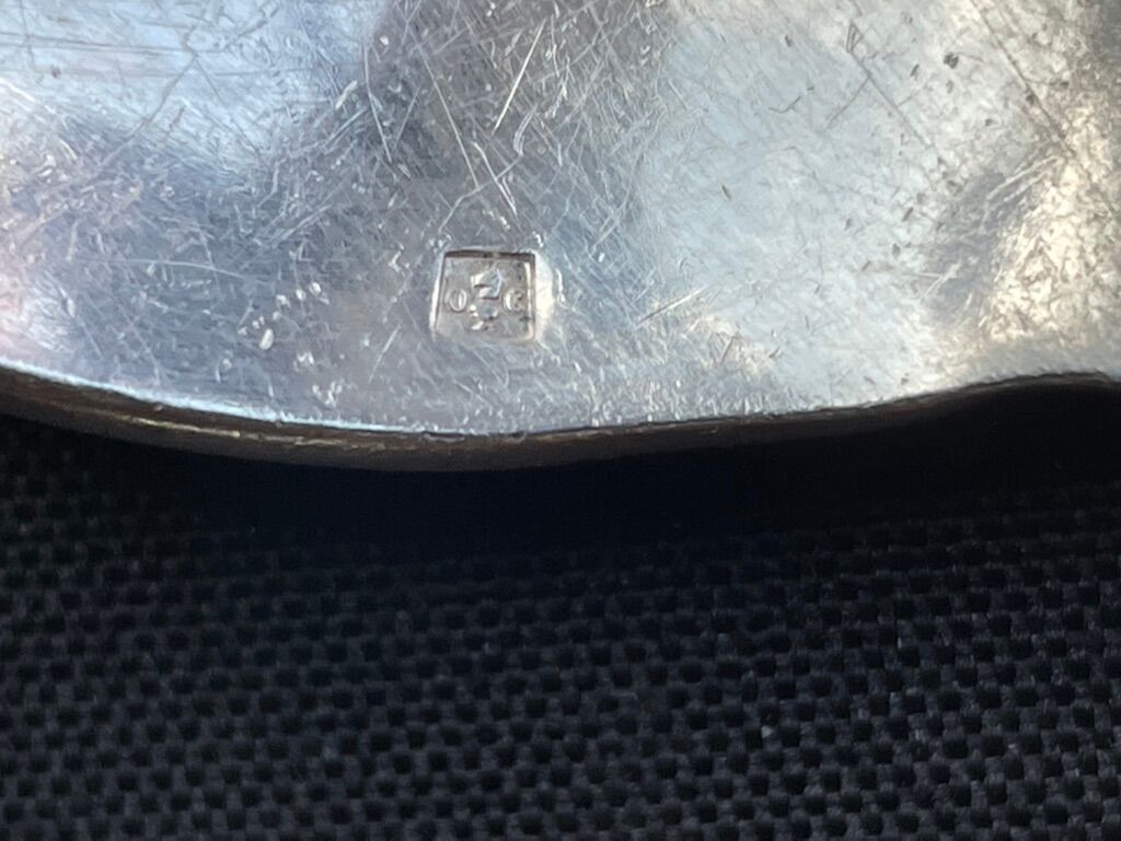 Silver metal salad setting cutlery Christofle service Vendôme