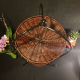 Metal and wicker display