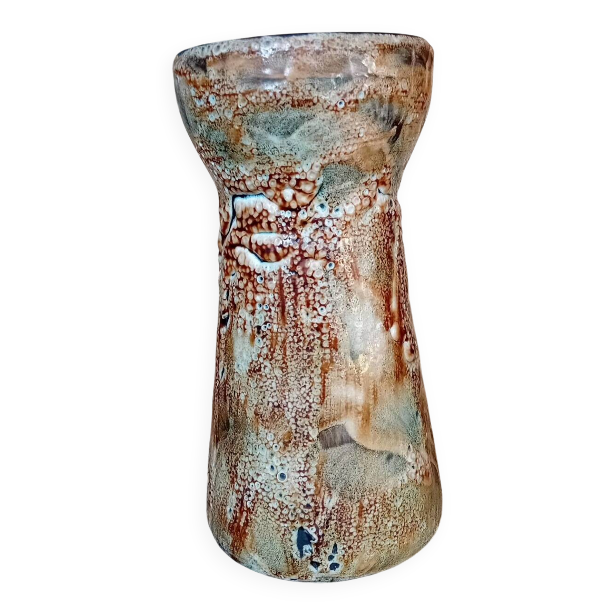 Fat Lava style ceramic vase