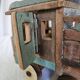Indian tata truck handmade in polychrome wood