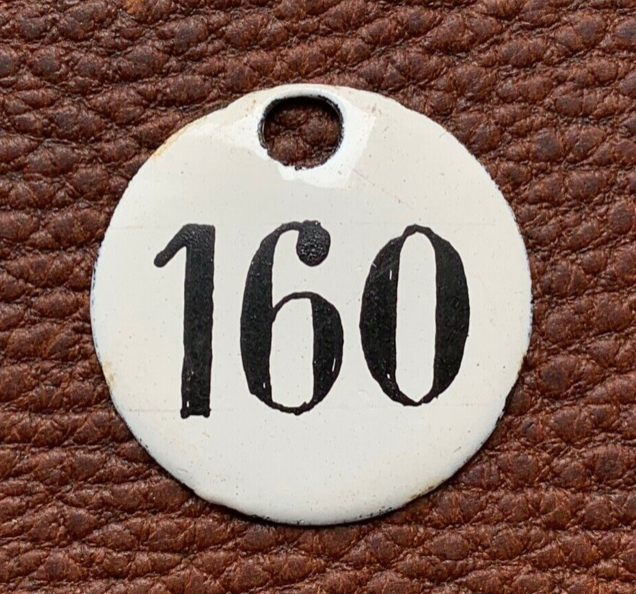 Vintage Enamel Train Seat Numbers from Europe Lucky Number House Number Room