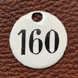 Vintage Enamel Train Seat Numbers from Europe Lucky Number House Number Room
