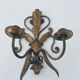 Golden antique wall chandelier