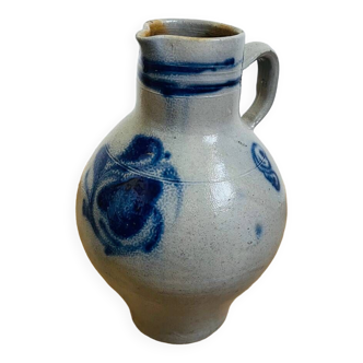 Old large patterned sandstone pitcher vase