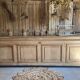 Exceptional large oak counter 288 cm