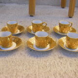 Coffret de six tasses à café ancienne par Bernarnaud