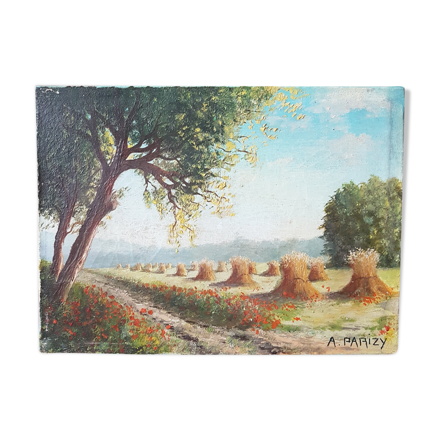 Oil on canvas early 20th signed