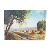 Oil on canvas early 20th signed