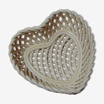 Ceramic heart basket